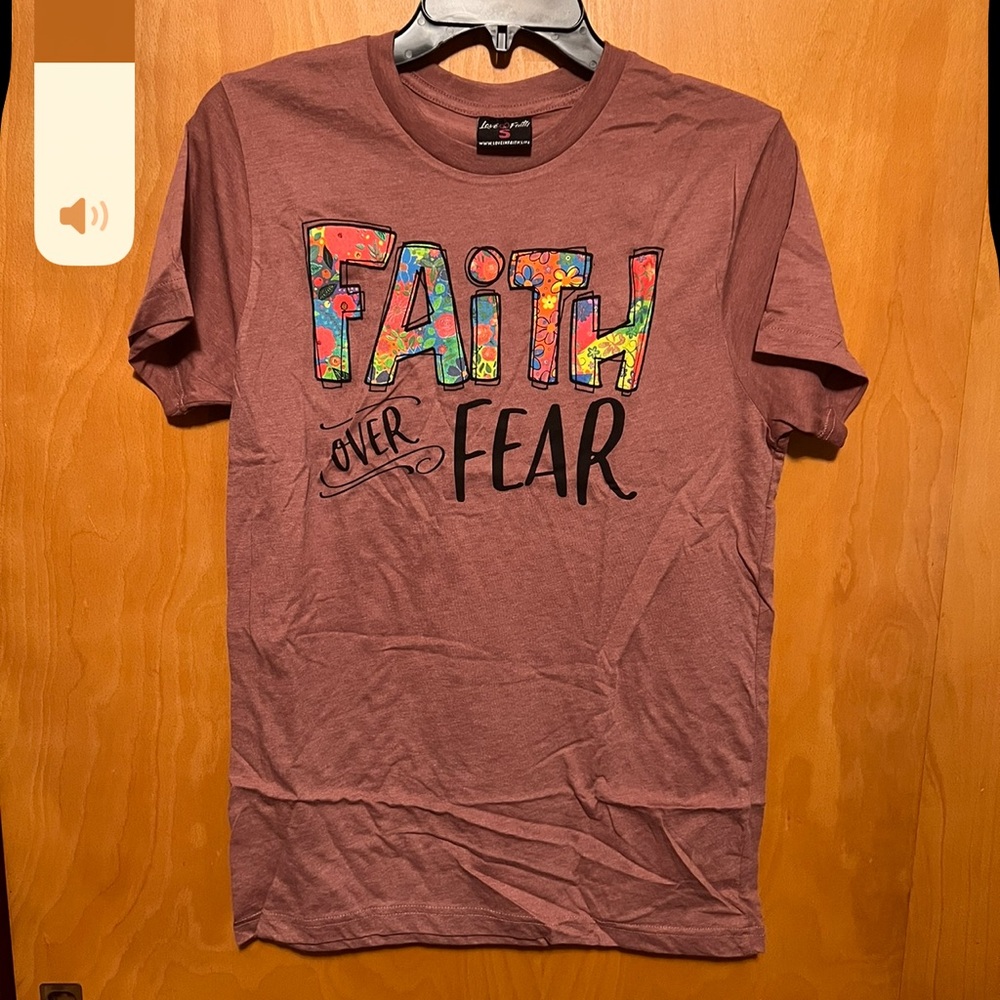 New faith over fear tee S